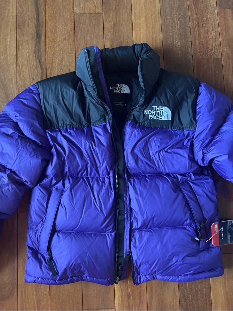 The North Face Purple & Black Puffer Jacket